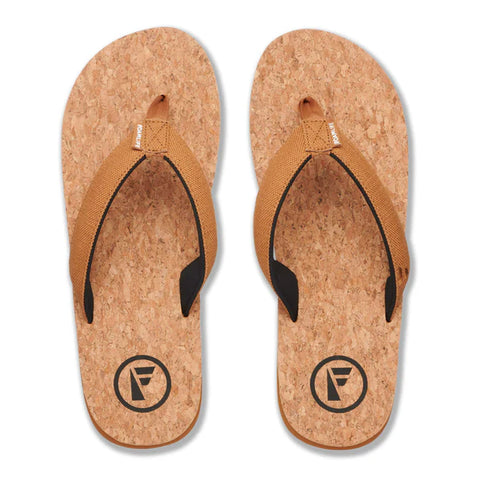 Foamlife Mens Flip Flops - MULLY CORK Flip Flops Foamlife UK 7 Tan 