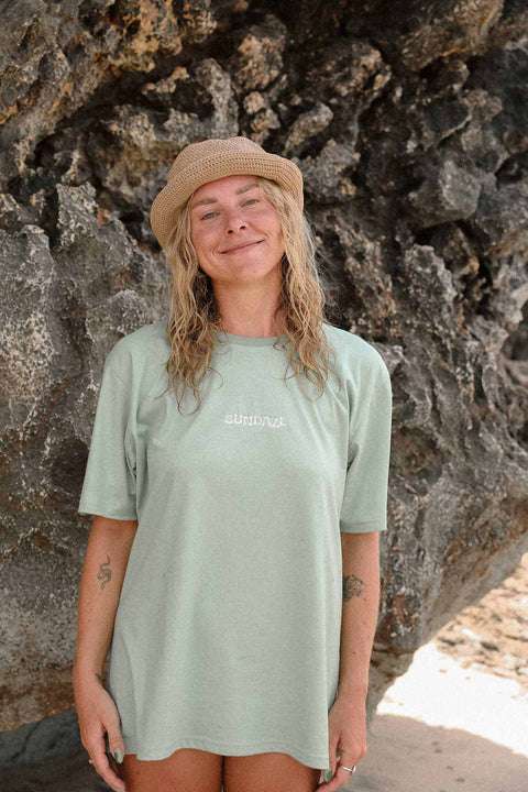 Mermaid Tee - Sage Green - Sundaze T-Shirt Sundaze   