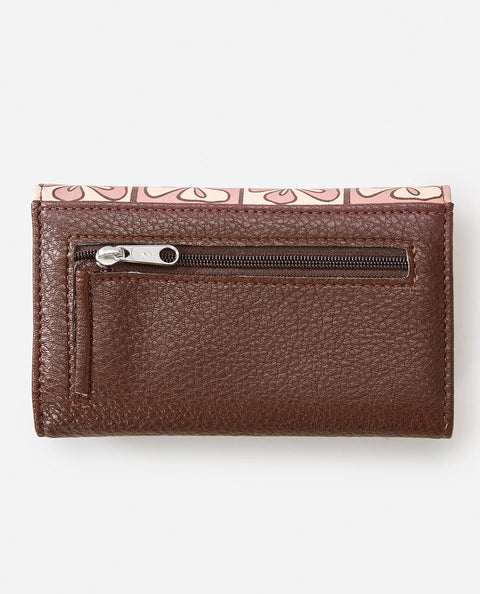 Mixed Floral Mid Wallet - Retro Brown 2116 Wallet Rip Curl   