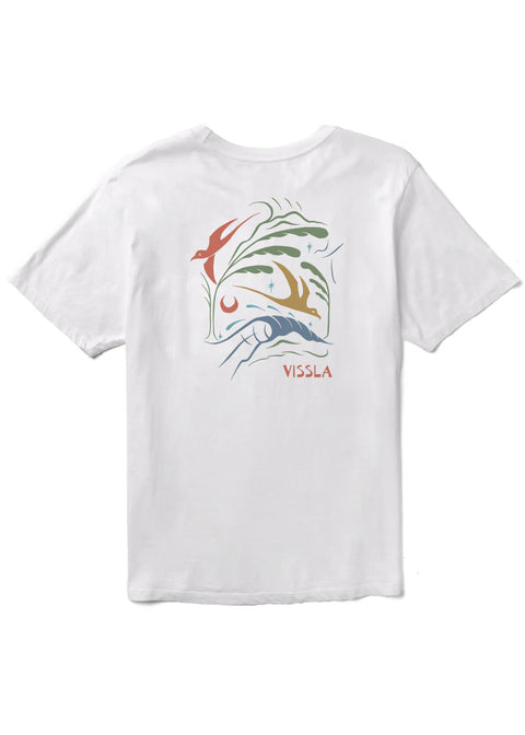 Miyashiro Swell Seekers Organic Tee - White - Vissla T-Shirt VISSLA Small White 