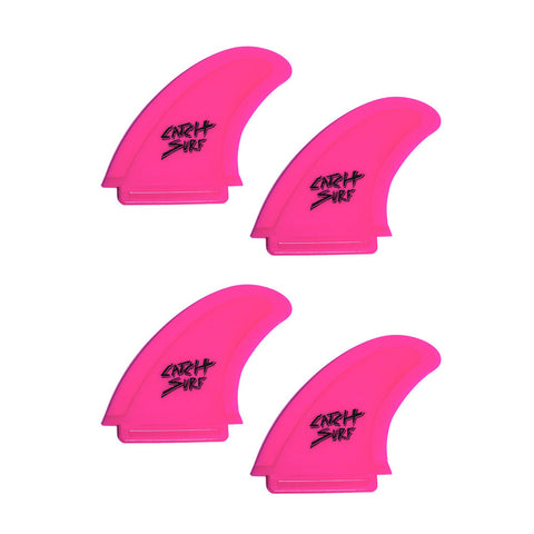 Catch Surf - Safety Edge Quad Fin Kit - Hot Pink
