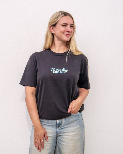 Core 10 Over Surf Shop T-Shirt (Charcoal) T-Shirt 10 Over Surf Shop Extra small