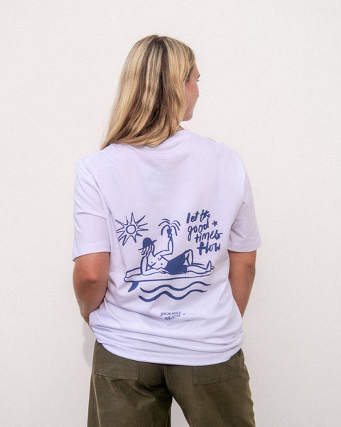 Good Times The Rebirth - Longboarder Magazine - Unisex T-Shirt White