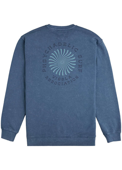 Psycho Surf Crew Sweatshirt - Dark Denim - Vissla Sweatshirt VISSLA Small  