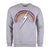 Rainbow Crew Heather Grey Sweatshirt - Lightning Bolt Surf Co Hoodie Lightning Bolt Large  