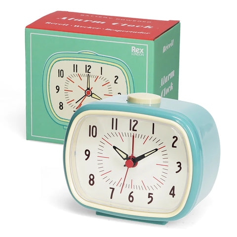 Retro alarm clock - Light blue