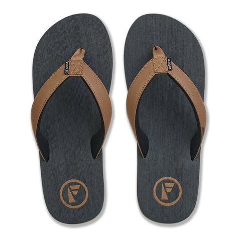 Foamlife Mens Flip Flops - Seales Earth- Slate Grey Flip Flops Foamlife UK 7 Slate Grey 