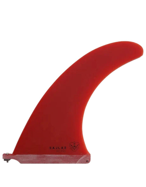 Flying Diamonds - Kai Sallas - Spiral 9" Single Fin Longboard Fin Flying Diamonds 9" Red 