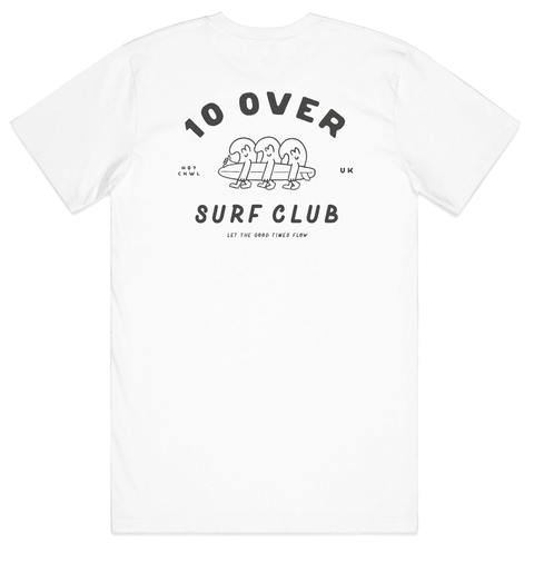 10 Over Surf Club - Club Tee T-Shirt 10 Over Surf Shop Small  