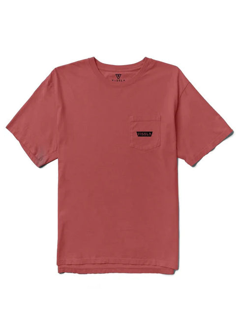 Stacks Premium Pocket Tee - Red Brick - Vissla T-Shirt VISSLA   