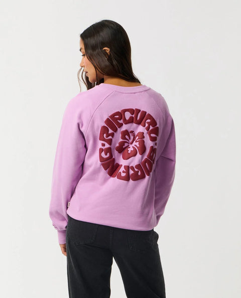 Surf Puff Raglan Relaxed Fleece - Rip Curl Sweatshirt Rip Curl