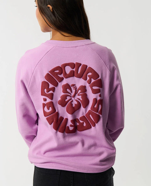 Surf Puff Raglan Relaxed Fleece - Rip Curl Sweatshirt Rip Curl