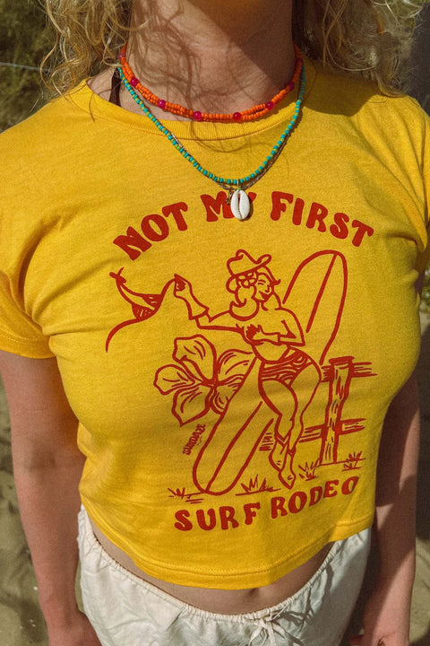 Surf Rodeo Baby Tee - Sundaze T-Shirt Sundaze   