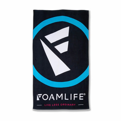 TRAAD Towel - Foamlife - Black Beach Towel Foamlife   