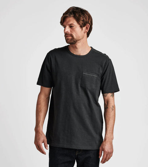 Well Worn Mid Organic Knit Top - Charcoal T-Shirt Roark