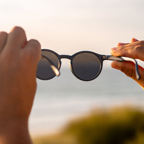 Waterhaul Sunglasses - Harlyn Navy Grey - Mineral Glass Sunglasses Waterhaul
