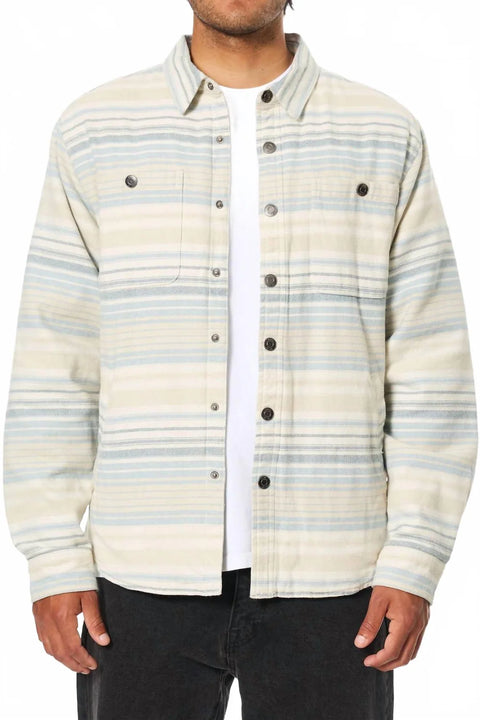 Harold Stripe Jacket - Dusty Blue - Katin Shirts Katin Small