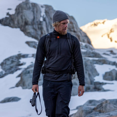 Off Grid Fleece Half Zip (Black) Sweatshirt Florence