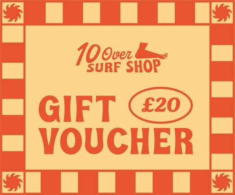 Surf Shop Gift Vouchers Gift Cards 10 Over Surf Shop £20  