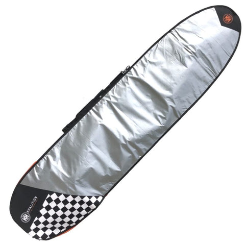 Koalition 5mm Surfboard Bag - Checker Silver - Multiple Sizes Surfboard Bag Koalition Fins 9'0"  