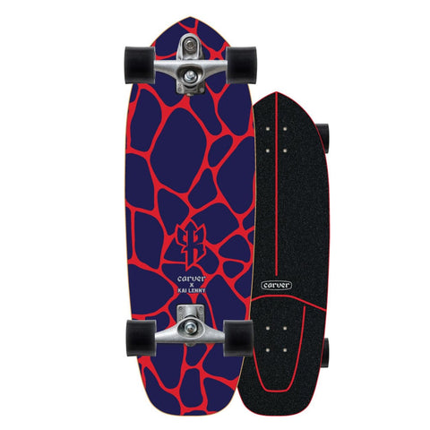 31" Kai Lenny Lava - C7 Complete Surf Skateboard - Carver Surf Skateboards Carver Skateboards   