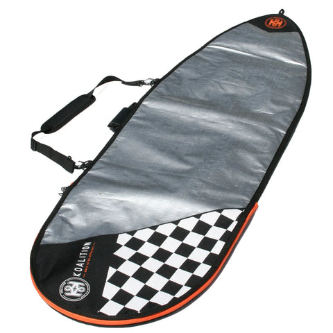 Koalition 5mm Surfboard Bag - Checker Silver - Multiple Sizes Surfboard Bag Koalition Fins 6'8"  