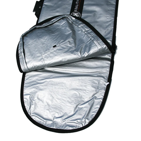 Koalition 5mm Surfboard Bag - Checker Silver - Multiple Sizes Surfboard Bag Koalition Fins   