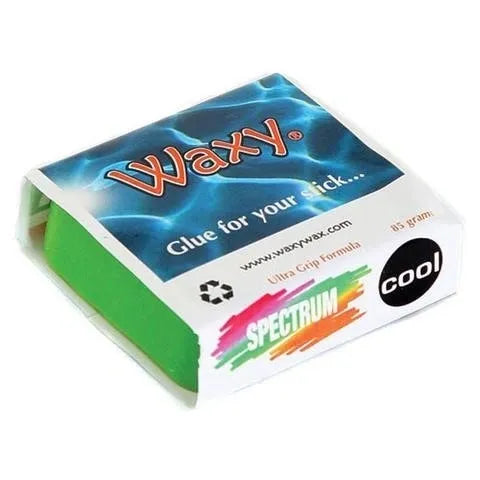 Waxy Wax - Surfboard Wax - Multiple Colours - Cold and Cool Options Surfboard Wax 10 Over Surf Shop  Green COOL -14~19°c / 58~68°f 