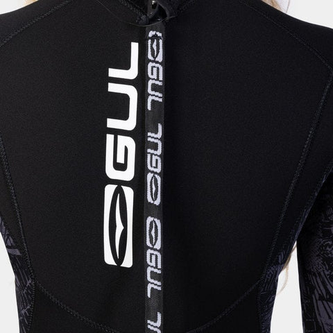 Gul Womens Wetsuit / 3/2mm Thick / Model: Response FX / Black Camo Colour Wetsuits Gul   