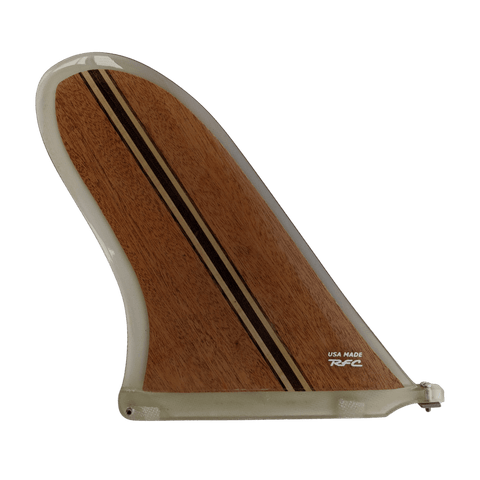 Rainbow Fins - Qunintal Log Wood - 10" Nose Rider Longboard Fin Longboard Fin Rainbow Fin Co   
