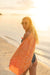 Horizon Quick Dry Travel Towel - Tangerine Orange - 100% Recycled Beach Towel Horizon   
