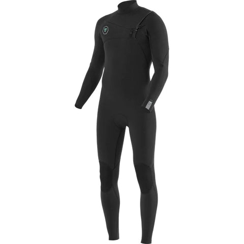 Vissla Mens Wetsuit / 4/3mm Thick / Model: 7 Seas Chest Zip / Black Colour Wetsuits VISSLA Extra Large 4/3mm 