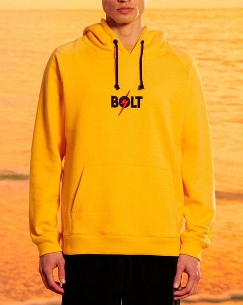 Yellow Bolt Hoodie - Lightning Bolt Surf Co Hoodie Lightning Bolt   