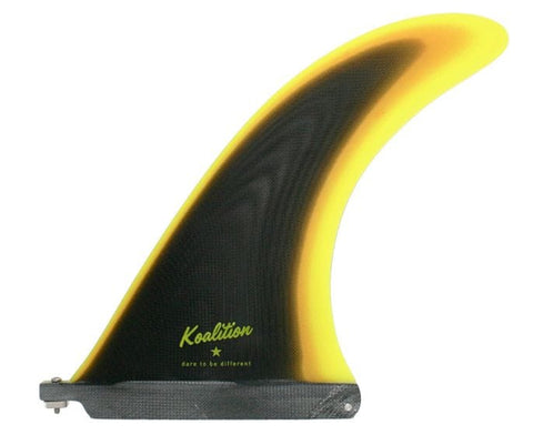 KOALITION CALIFORNIA CLASSIC 9" LONGBOARD SINGLE FIN Longboard Fin Koalition Fins 9" Black 